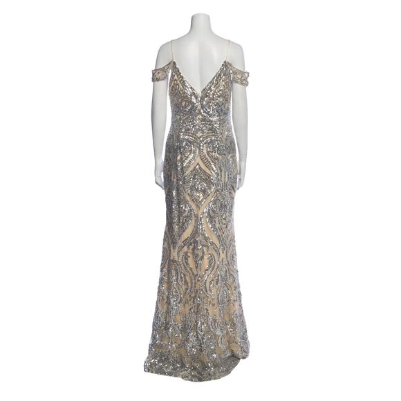 JVN by Jovani Embellished Lace Evening Gown - Picture 6 of 6